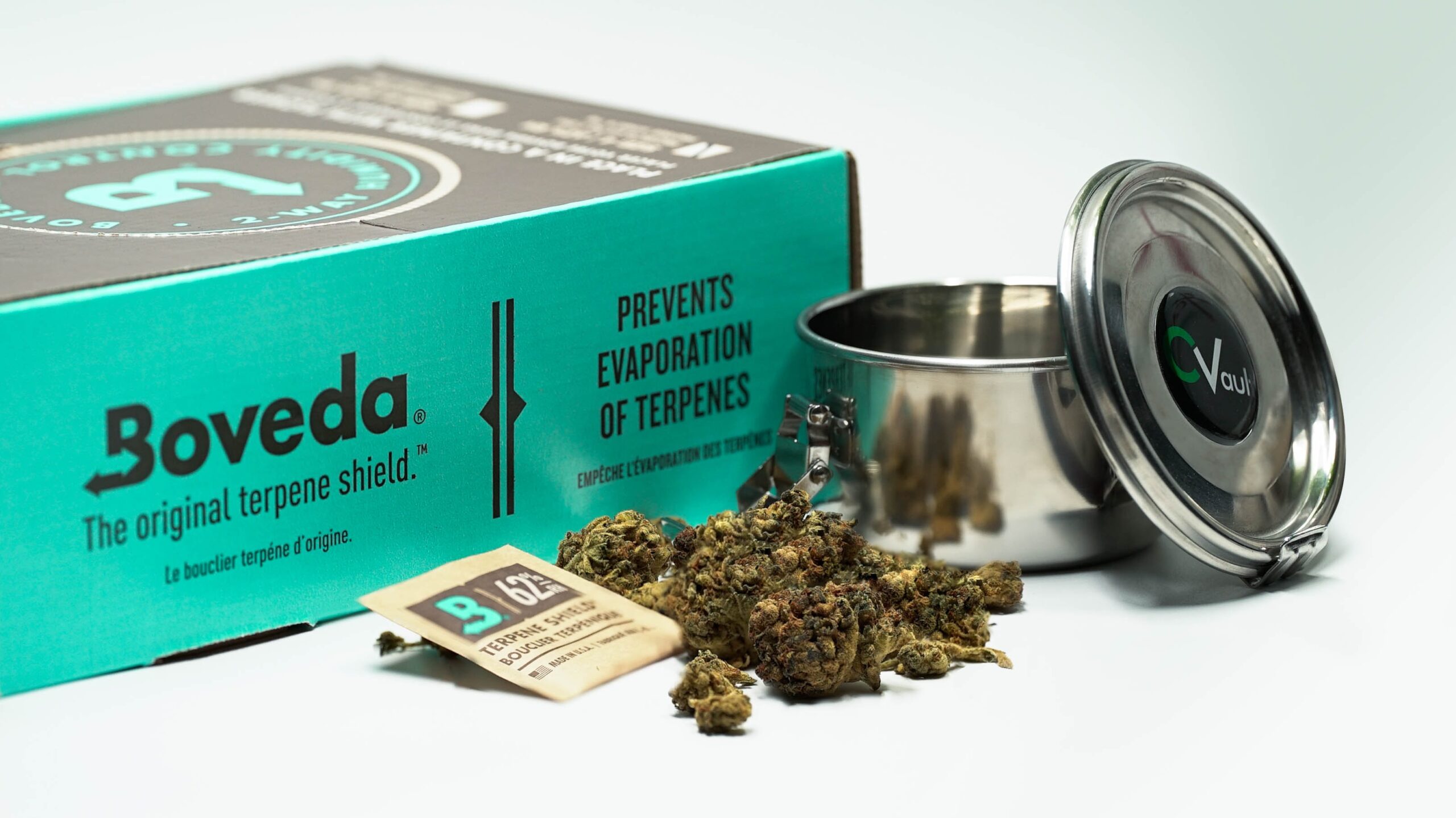 Packaged cannabis in promotional box designed by Graphic Designers in Baltimore, MD